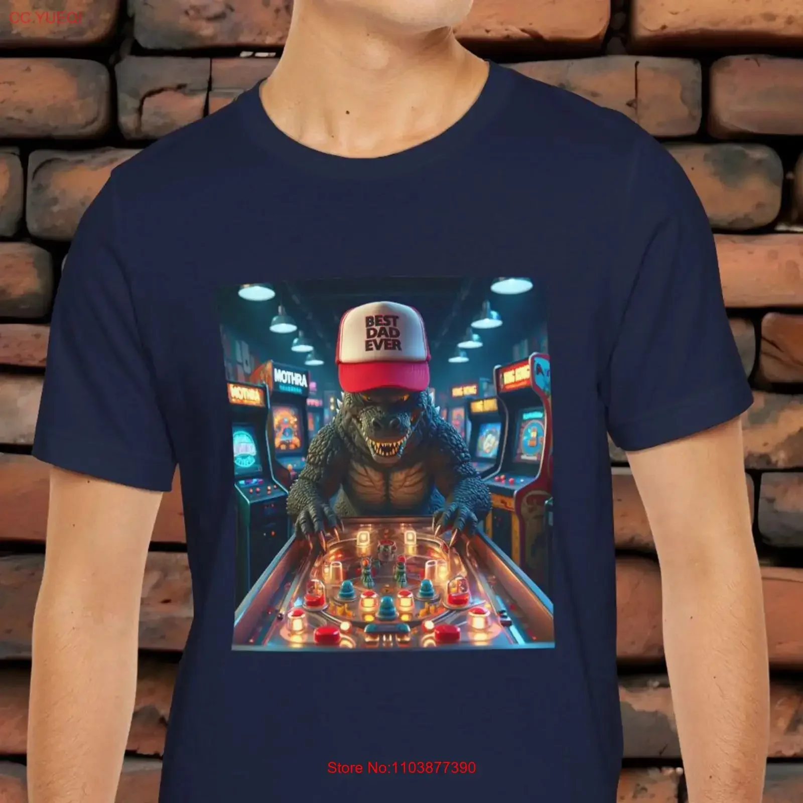 Camiseta para el Día del Padre, Diseño Retro de Zilla Monster, para Amantes de los Juegos de Pinball, Ropa Casual para Fanáticos de los Videojuegos, Estilo Vintage Lavado