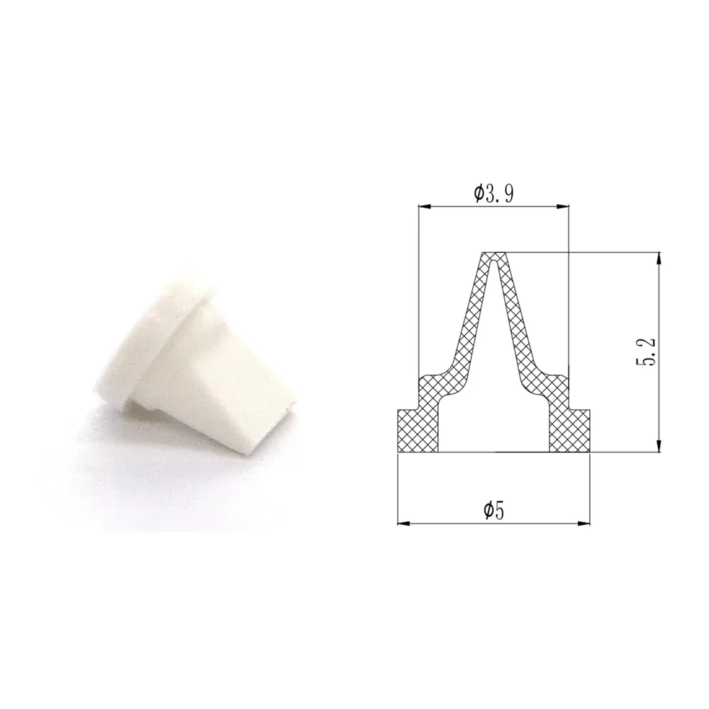 10PCS White Food Grade Mini Silicone Check Valve