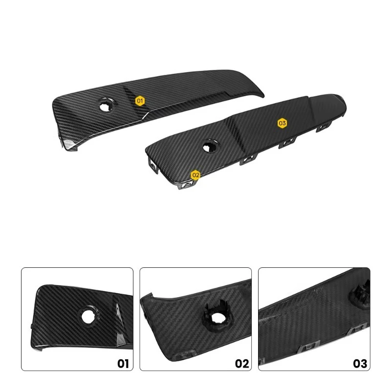 Carbon Fiber Rear Bumper Canard  Rear Bumper Insert  Exterior Accessories and Other Exterior Parts    h003