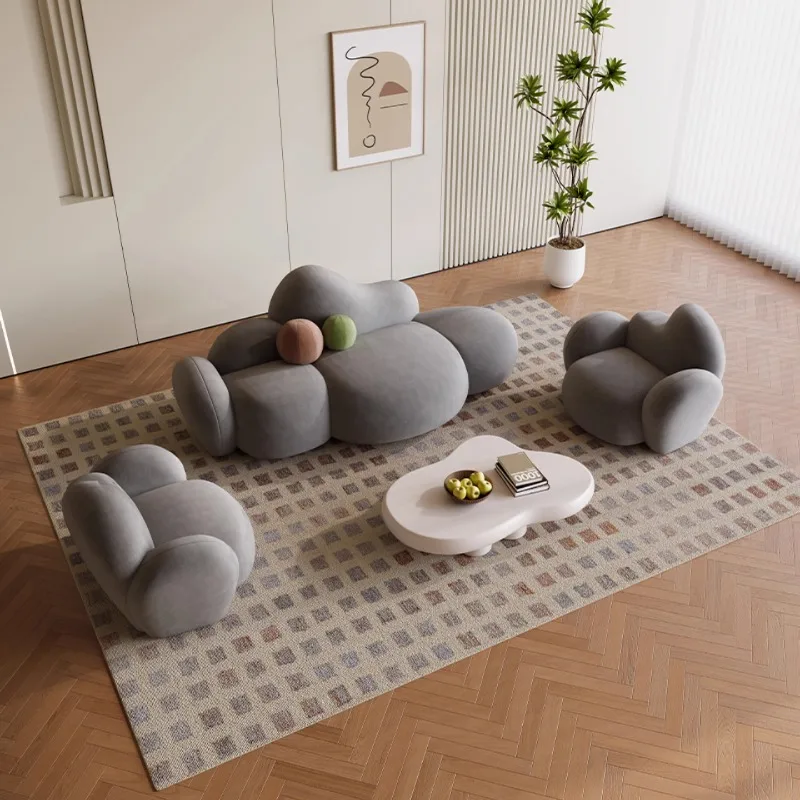 Cloud cream style sofa small apartment special-shaped creative small sofa
