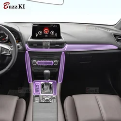 For Mazda CX-4 2016-2023 Car interior Center console Gearbox transparent TPU Paint protective Car film Anti scratch sticker