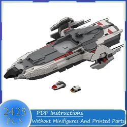 Military Series Building Block Carrack Expedition Spaceship Battle Ship Model DIY Brick Creative Assemble Toy  Xmas Gift