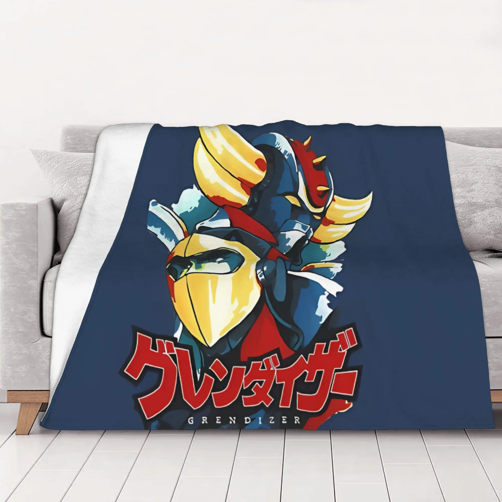 1PC home Cutecore Grendizer And Duke Fleed Goldorak Blanket Super Cosy Plush Home Living Room Sofa halloween
