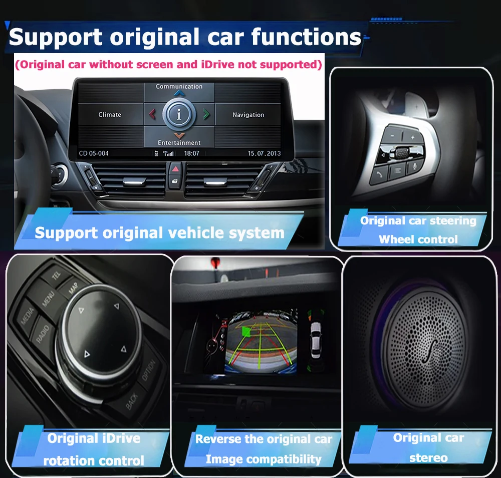 DSP GPS Navigation Auto Radio Carplay BT Car Multimedia WIFI Android 16 For BMW 5 Series G30 G31 G32 G38 2018-2019 EVO System
