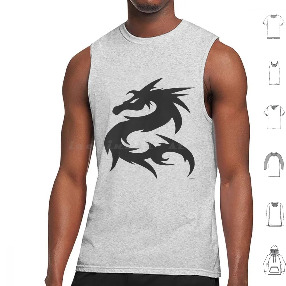 Dragon Classic Tank Tops Vest Sleeveless Dragon Jasmine Jasmine Dragon Vintage Vintage Vintage Vintage Art Graphic Art Eastern