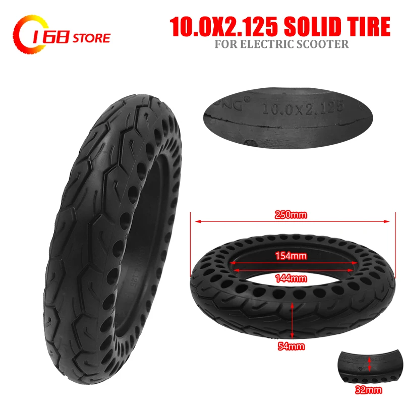 10 Inch Electric scooter Wheel Tire 10.0x2.125  10x2.125 Universal Explosion-proof stab-proof non-inflatable Solid