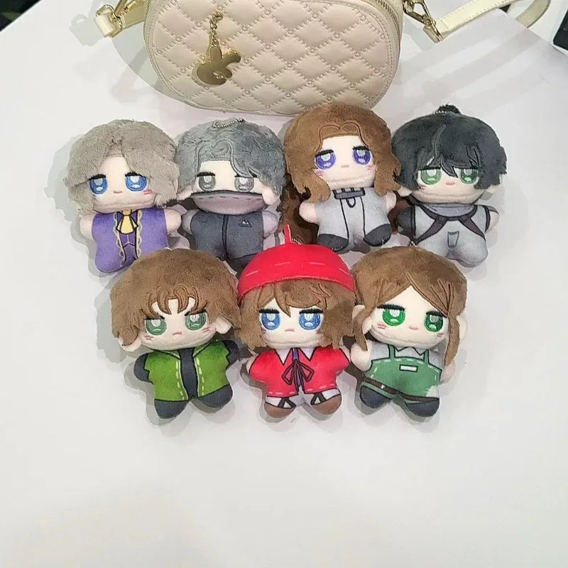 10CM Game Anime Identity V Cosplay Painter Embalmer Gardener Mercenary Photographer Soft Plush Adorable Pendant Key Chain Gifts