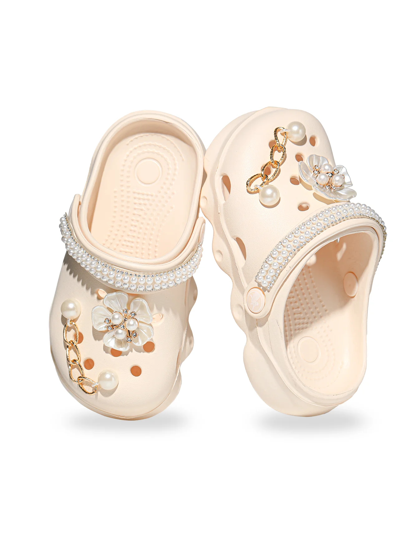 Kinder-Clogs, Leichte EVA-Gartenschuhe, Wasserdichte Rutschfeste Sandalen, Bequeme Slip-On Schuhe für Drinnen und Draußen 1214 – Detail 15