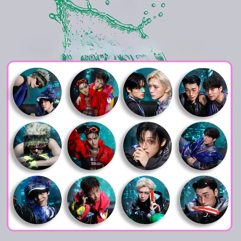 New Fashion Brooch Tinplate Figure Photo Badge Charm Bag Decoration Pins Fans Cosplay Clothing Accessories Collection Gifts