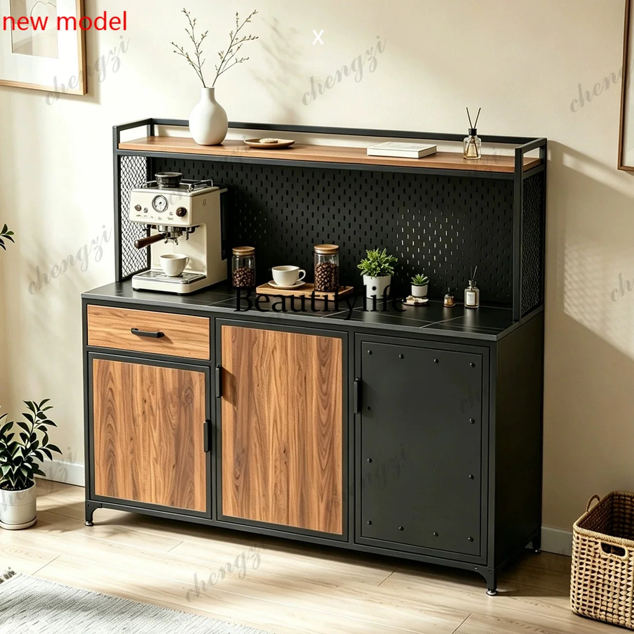 DD182Meal side, office water bar integrated cabinet, living room tea, coffee cabinet storage cabinet
