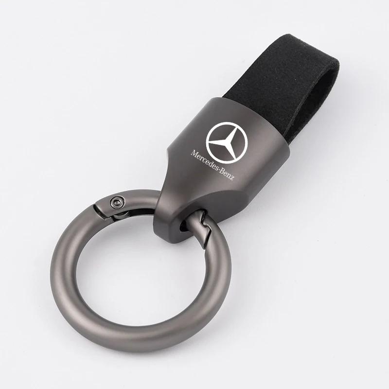 Fashion Car Logo Keychain Key Emblem Ring Pendant Gifts Auto Styling Accessories For Mercedes Benz W213 W205 X253 E C GLC Class