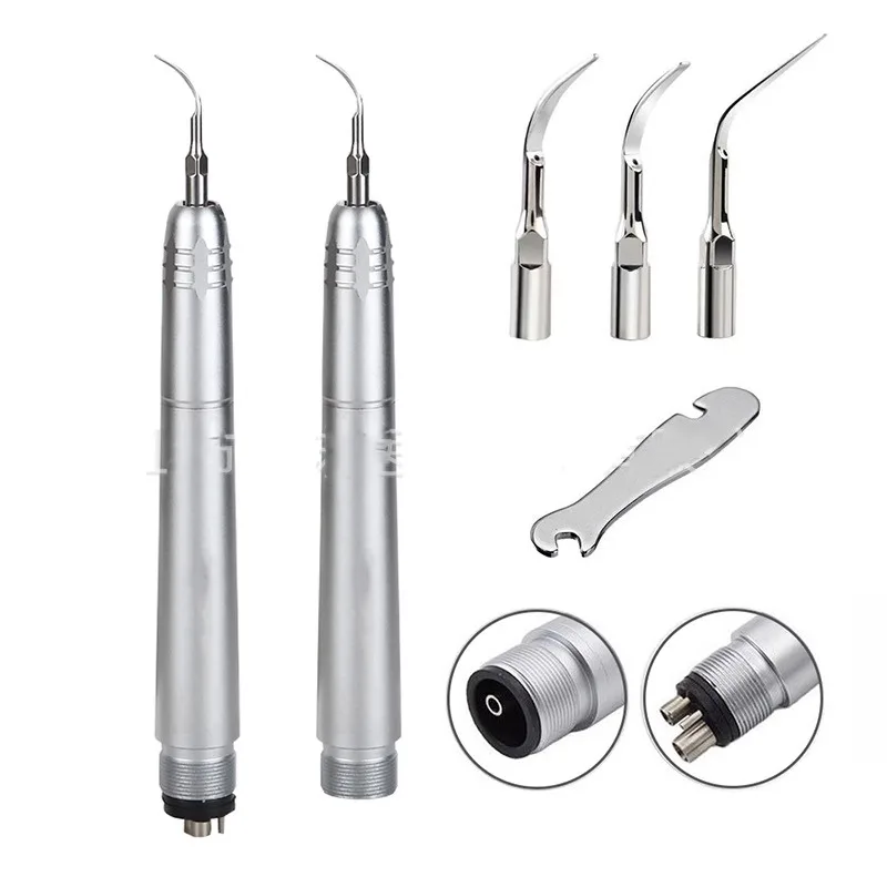 

Dental Ultrasonic Air Scaler with 3 Tips Tooth Calculus Remover Cleaning Tool Handpiece Whiten Tooth Cleaner Dentist Lab