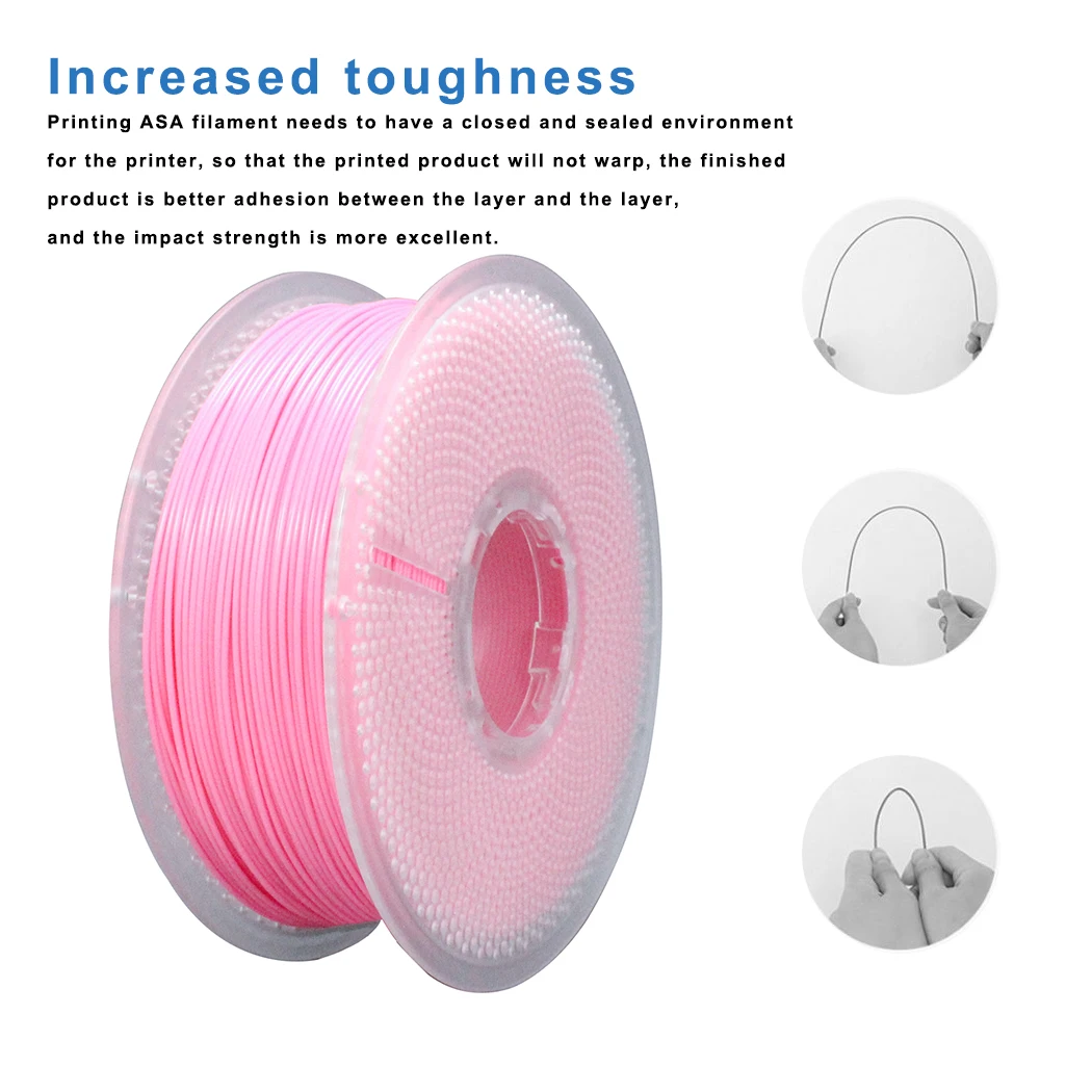 Likesilk ASA Filament 1.75mm 1kg ASA خيوط طابعة ثلاثية الأبعاد، مقاومة للحرارة والطقس - خيوط تلوين ASA ثلاثية الأبعاد مثالية للطباعة #5