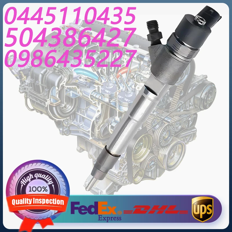 

0445110435 504386427 0986435227 Diesel Fuel Injector For Fiat Ducato and Iveco Daily 2.3 D Engine