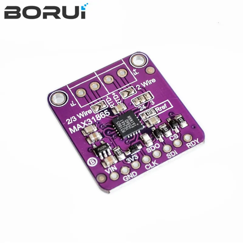 MAX31865 PT100 to PT1000 RTD-to-Digital Converter Board Temperature Thermocouple Sensor Amplifier Module 3.3V/5V For Arduino