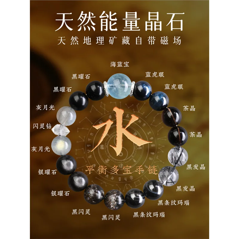 

Ins Пять элементов Баланс Водный амулет Экзорцизм Браслеты Натуральный кристалл Обсидиан Многоразрывная веревка на удачу Изящные ювелирные изделия