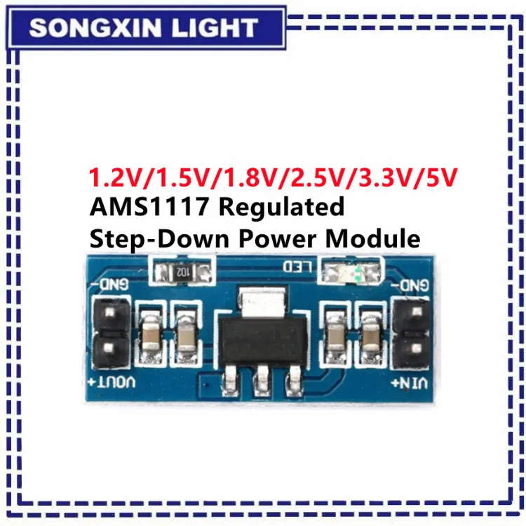 

1PCS AMS1117 1.2V 1.5V 1.8V 2.5V 3.3V 5V power supply module AMS1117-5.0V power module AMS1117-3.3V For diy kit