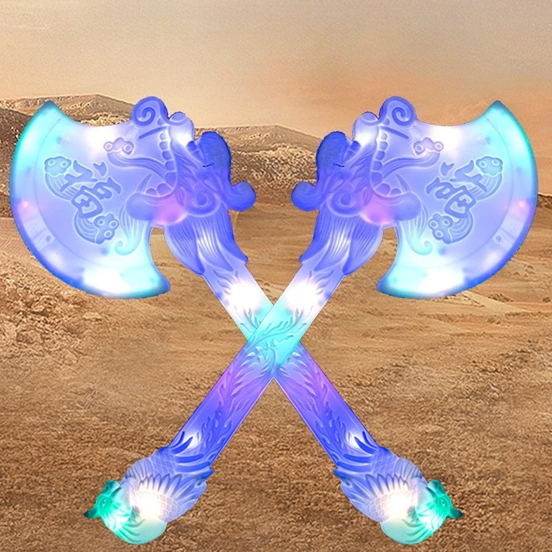 41 سنتيمتر/16.14in LED البلاستيك مضيئة الفأس لعبة نموذج الدعائم لوازم الحفلات تأثيري الأجهزة الطرفية الإبداع في الهواء الطلق اللعب هدية عيد #2