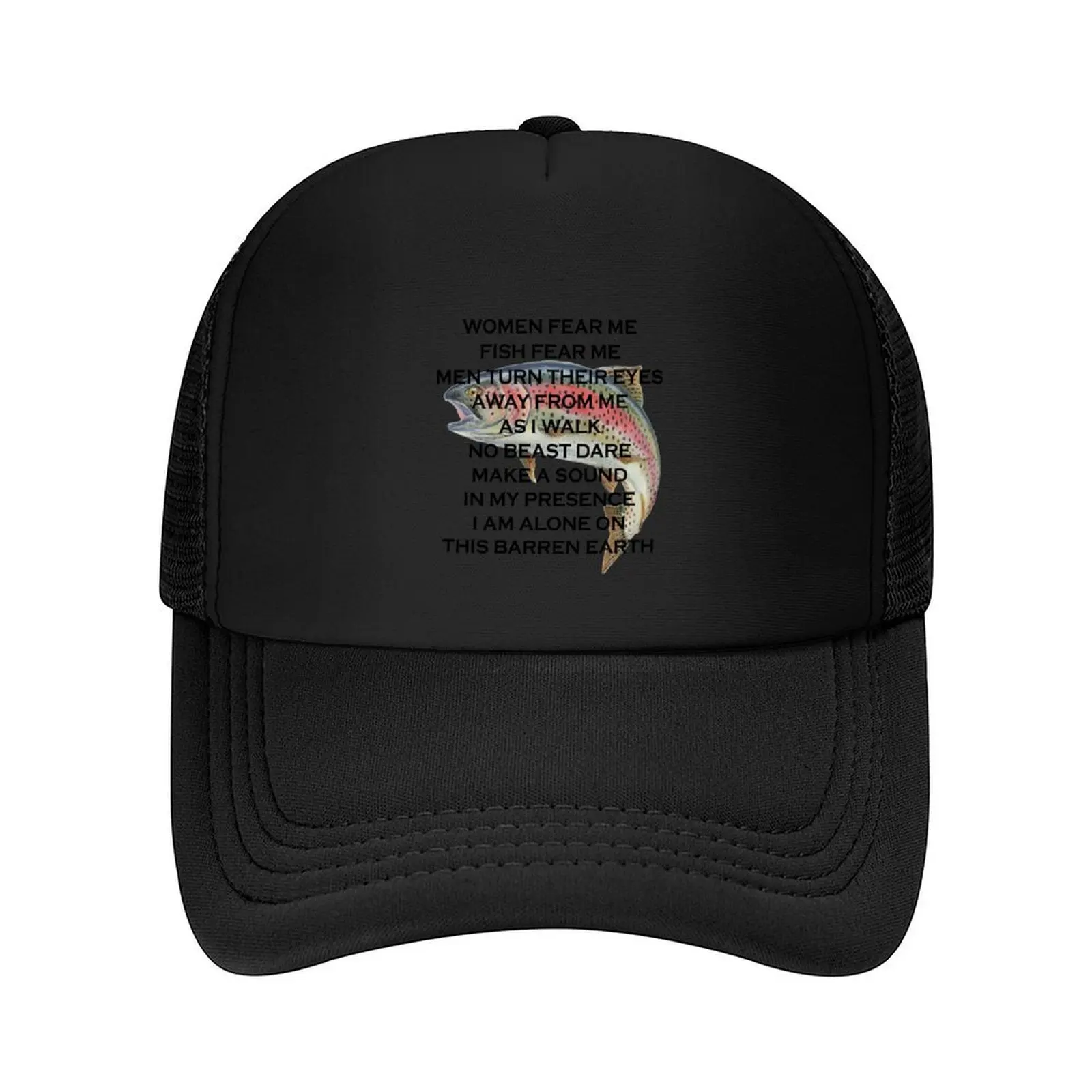 

Women fear me Fish fear me Baseball Cap Gentleman Hat Golf Cap Snapback Cap designer Girl'S Hats Men's