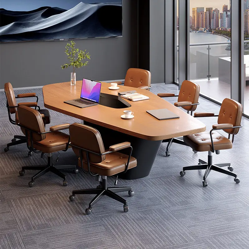 LMM modern simple special-shaped business office training table lounge area reception negotiation table
