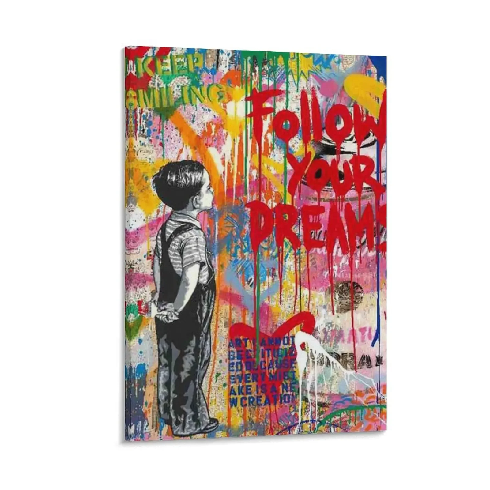 

follow your dreams Canvas Painting bedroom decoration decor wall frame for living room wallpapers home decor