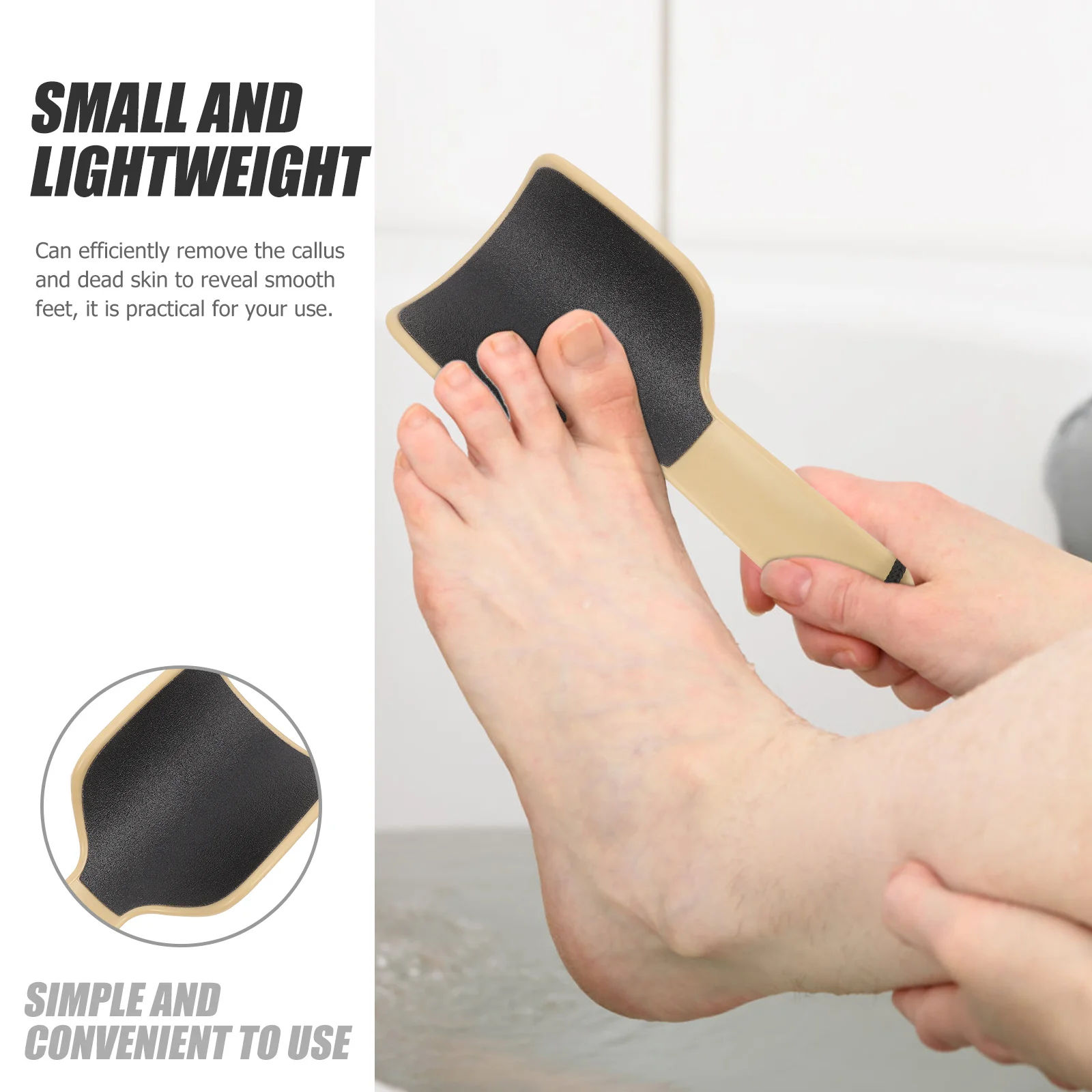 

2pcs Foot Files Dual-Sided Handheld Pedicure Tool For Dead Skin Removal Callus Remover Foot Care Trimmer Pedicure File Nail