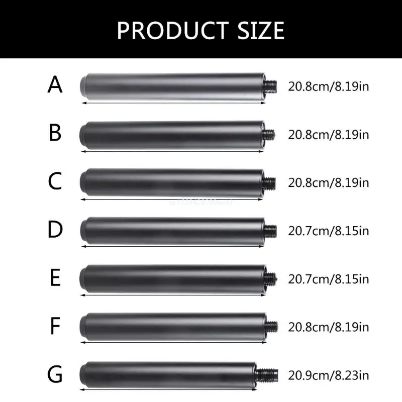 Удлинитель для бильярдного кия, сменный удлинитель для бильярдного кия, удобный удлинитель для бильярдного кия, простой в