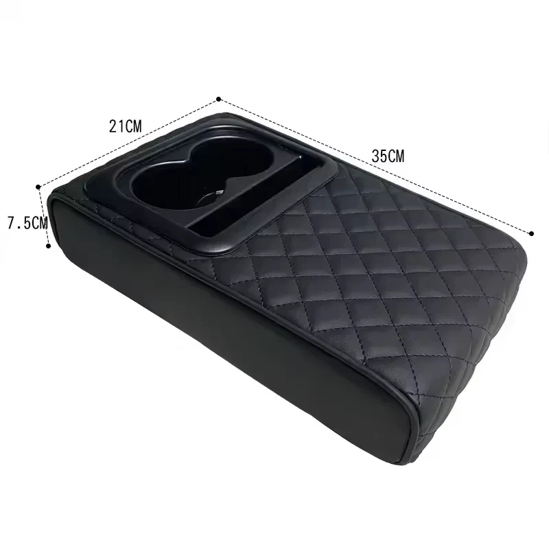 مسند ذراع السيارة العام صندوق الداعم وسادة مركز مسند الذراع وسادة مسند كوب الماء حامل صندوق تخزين لوازم السيارات