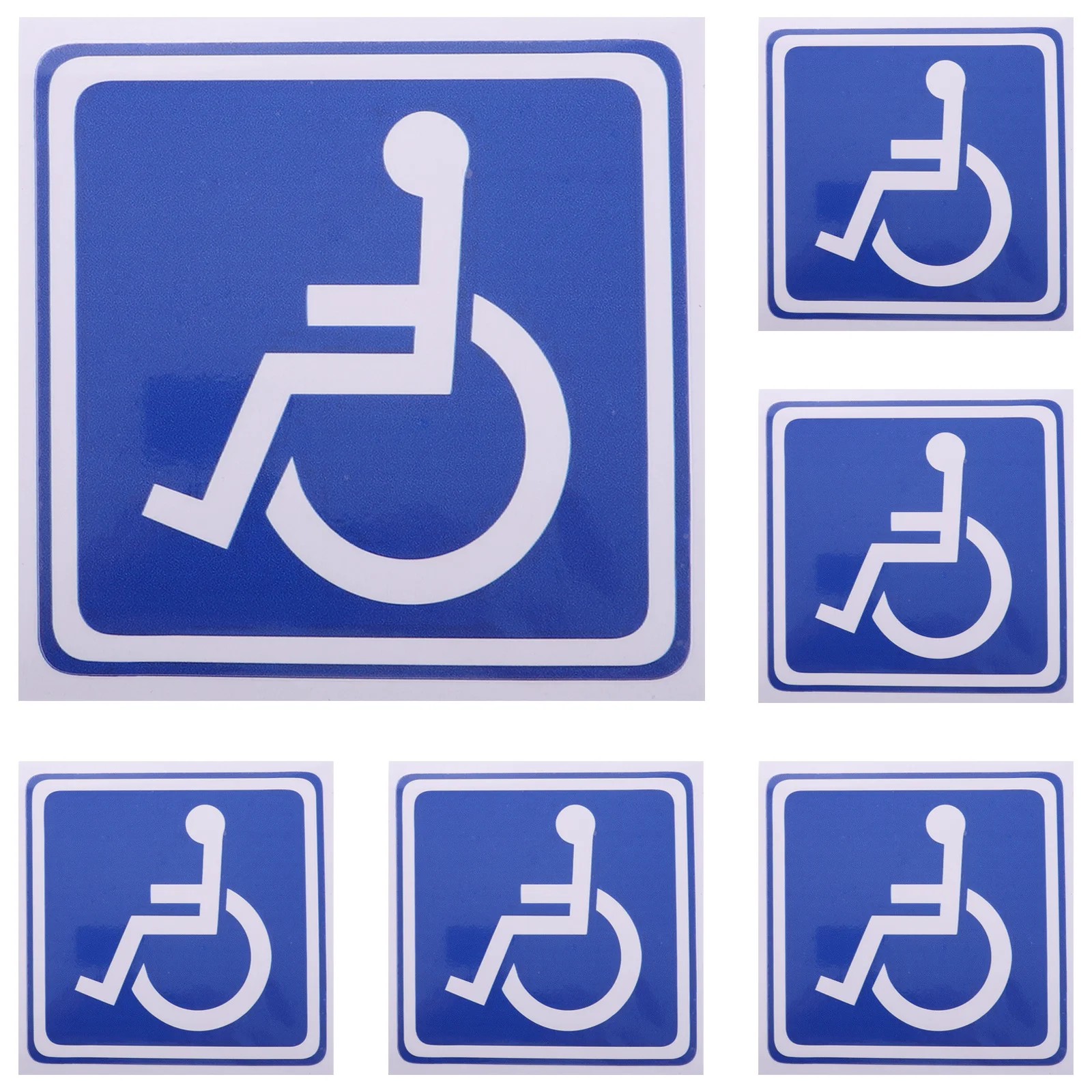 

Disabled Wheelchair Sticker For Vehicle Car Supply Splashproof Self Adhesive Handicap Parking Sign Decal Auto Exterior