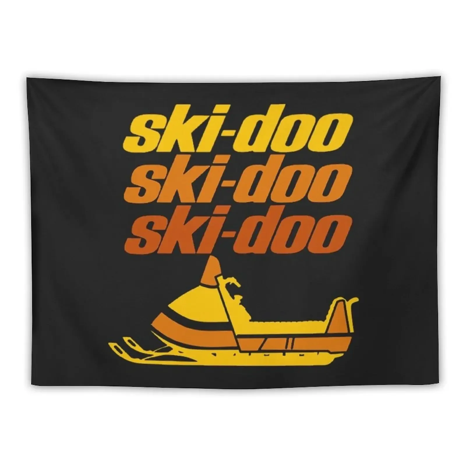Ski Doo T-ShirtSki Doo vintage Snowmobiles Tapestry Decorative Wall Custom Tapestry