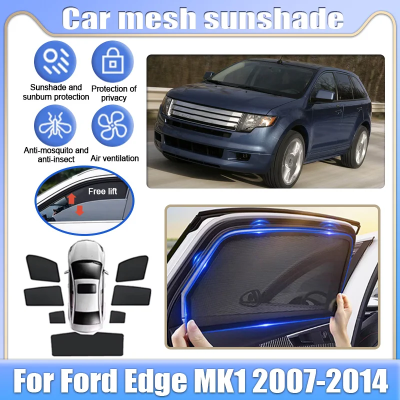 

Car Mesh Shades For Ford Edge 2007-2014 MK1 U387 Auto Accessories Window Sunshades Sunscreen Privacy Curtain Sun Visor Mosquito