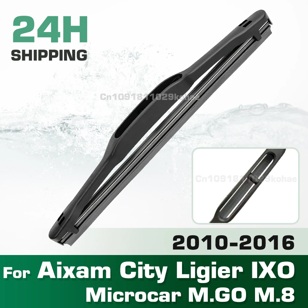 Jeu d'essuie-glace arrière pour pare-brise, grand essuie-glace 7 ", compatible avec Aixam City Ligier feast O Microcar M.GO M.8 2010 - 2016