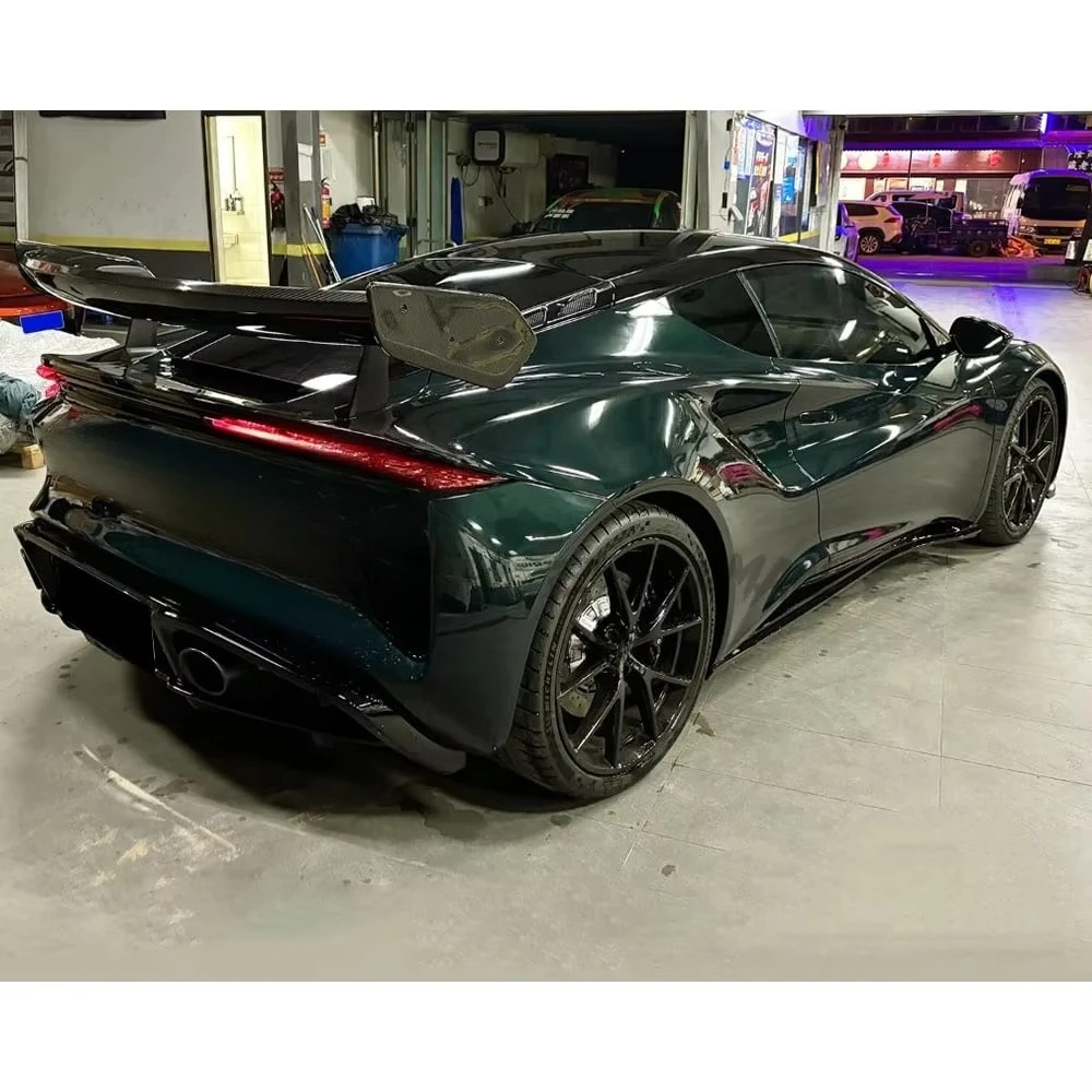 For Lotus Emira GT4 Style Dry Carbon Fiber Rear Spoiler GT Wing