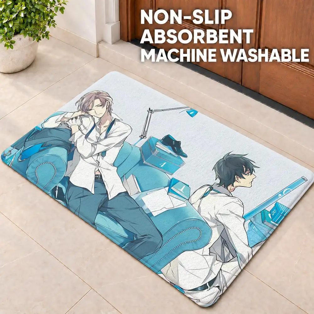 manga Ten Count Floor Mat Doormat Non-Slip Floor Mat Rug for Bathroom Kitchen Entryway Indoor Outdoor Home Decor