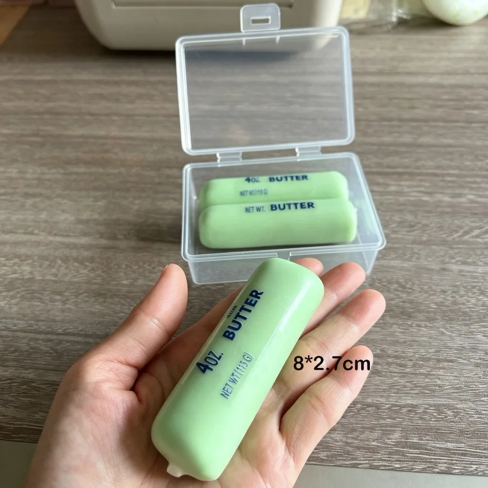 Butter-Stick-Wachs-Quetschspielzeug mit knackiger Textur, knusprigem Gefühl, knusprigen Stressbällen, handgemachtem Käse-Quetschball mit knusprigem Geräusch.