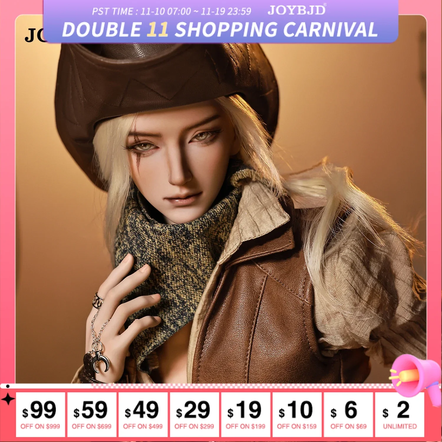 

Joybjd Mavis 1/3 BJD Doll Joshua Body Desert Knight Pathfinder Riders Western European Style Jointed Dolls