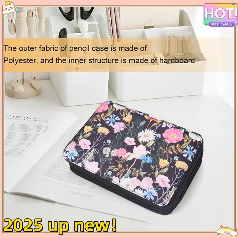 

L47anew!-250 Slots Colored Pencil Case Organizer With 5 Layer Zipper-Large Capacity Pens Storage Holder Bag For Student Artist