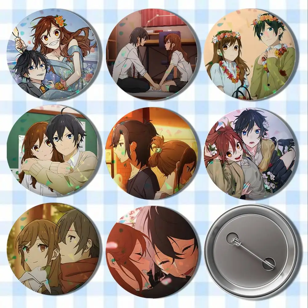 

Anime Horimiya Badges Button Round Creative Pin Brooch Badge Bag Decor Accessories Fans Collect Friends Gifts