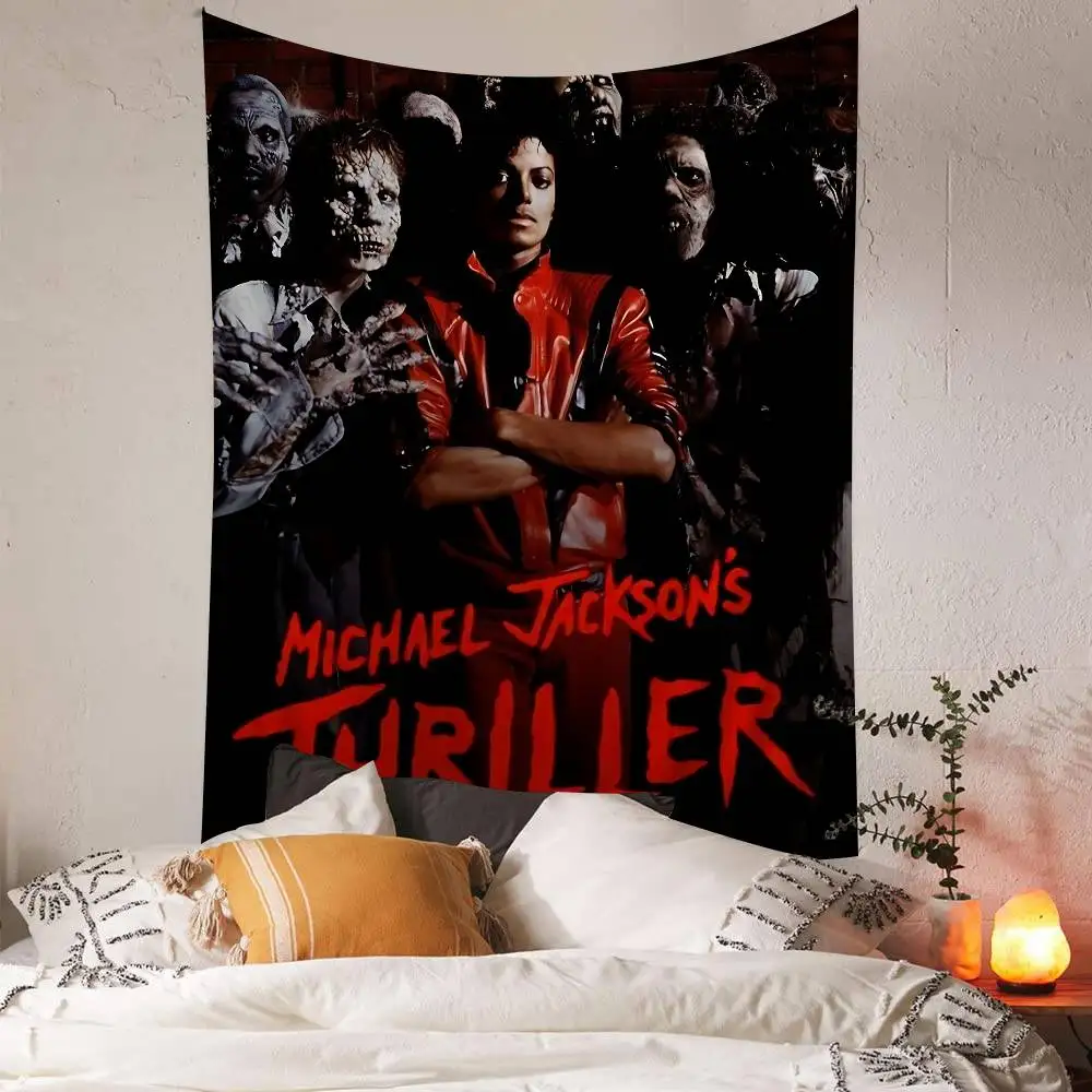80s Pop Singer Michael Jackson DIY Wall Tapestry Art Science Fiction Room Home Decor Wall Art Decor