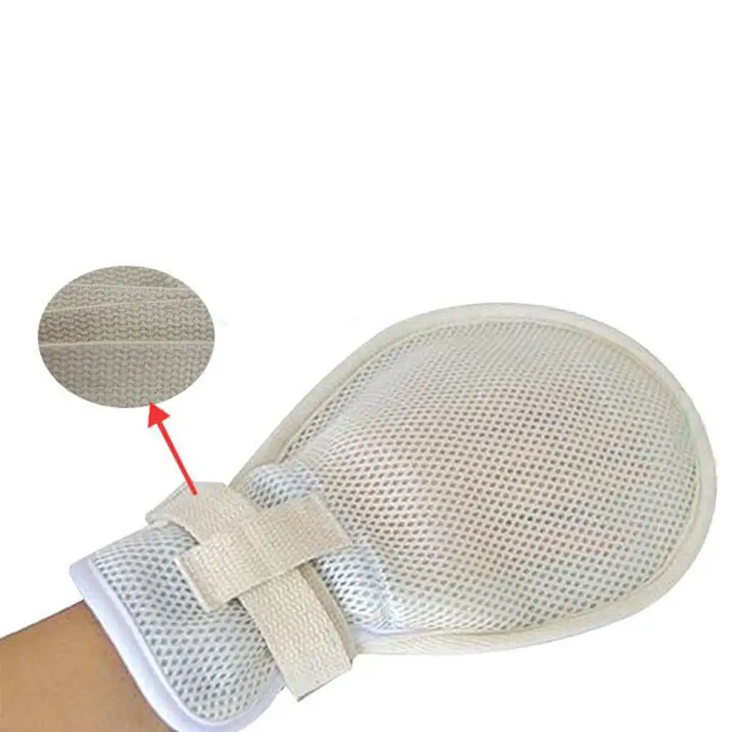 

Anti Extubation Injury Prevention Mitts Padded Hand Control Gloves for Elder Care Finger Protection