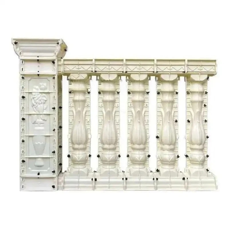 European Cement Railing Building Mold L Modern Roman Column Molds Villa Fence Handrail Home Garden Balcony Guardrail Vase Column