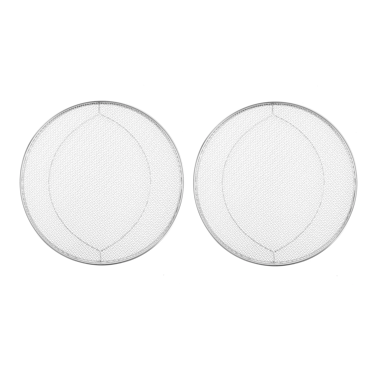 2Pcs Stainless Steel Splatter Shield for Ninja Foodi Model FG551 Removable Food-Grade 304 Stainless Steel Grill Replacement Part