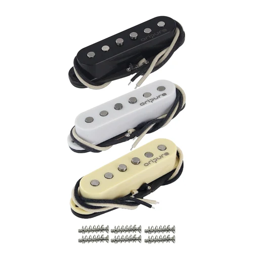 Imagen 2 del producto OriPure TSF558 Alnico 5 pastilla de bobina única superior escalonada Vintage, 52mm para guitarra ST