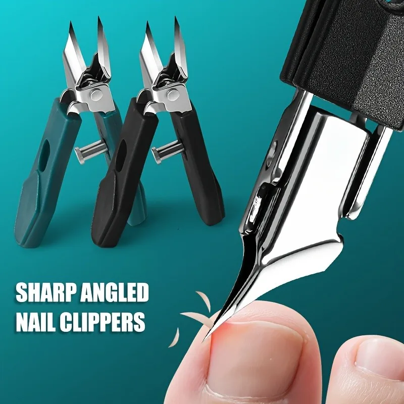 

Профессиональная машинка для стрижки ногтей Eagle Beak 25. ° Инструмент для педикюра с наклонным краем из нержавеющей стали с широким отверстием для вросших толстых ногтей на ногах