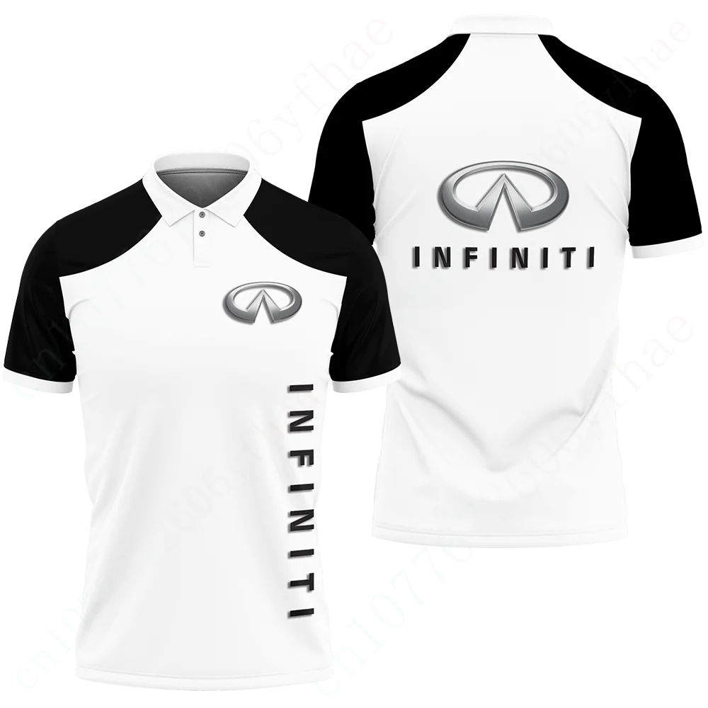 Infiniti-Polo informal de Anime para hombre, camiseta de manga corta de secado rápido, ropa de Golf Harajuku, ropa Unisex