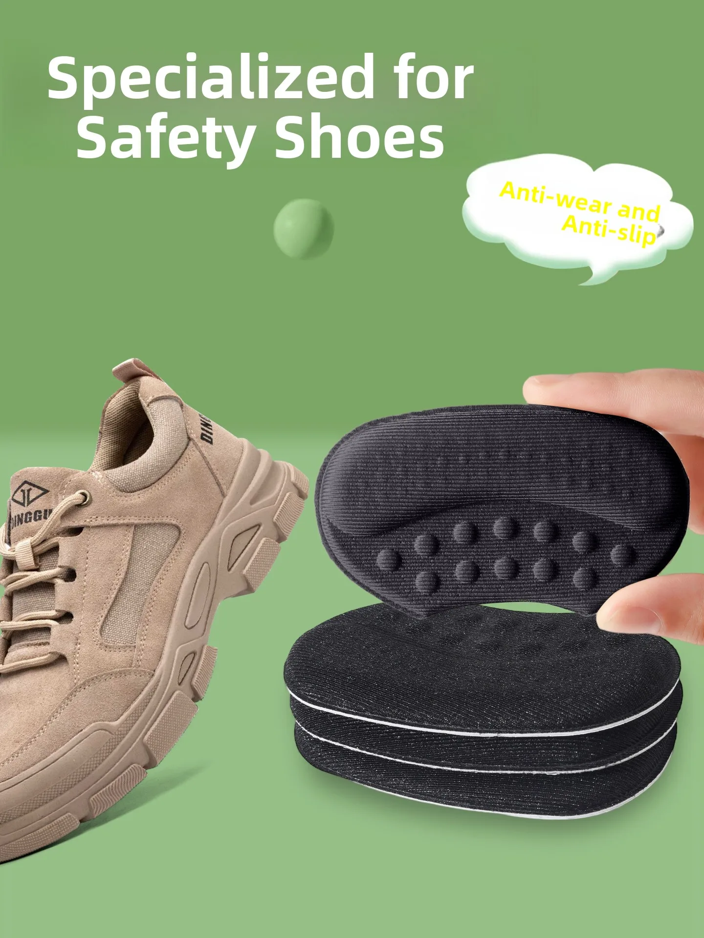 Anti-Loss Anti-Wear Heel Pads for Safety Shoes Comfortable Inner Pads to Make Shoes Fit Better Foot Protection Accessories
