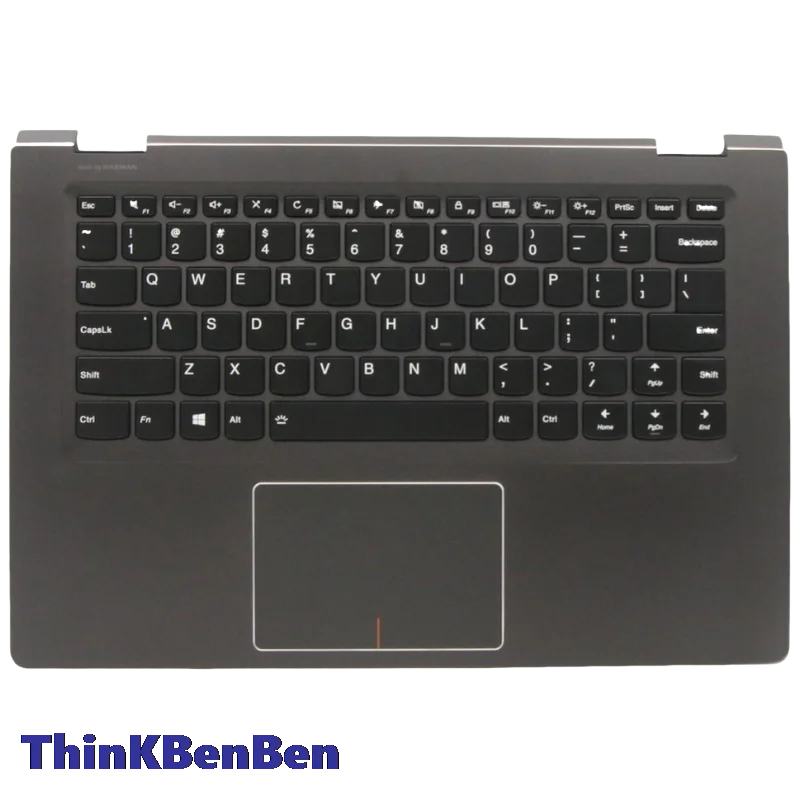 US English Keyboard Black Upper Case Palmrest Shell Cover For Lenovo Yoga 510 14ISK 14IKB 14AST Flex4 1435 1470 1480 5CB0L66081