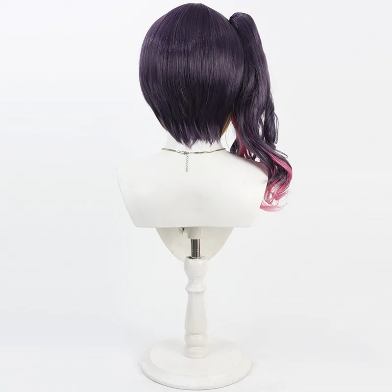 Hololive EN Ninomae Ina'nis cosplay wig detachable ponytail Halloween gift