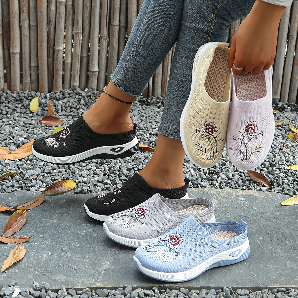 Women Shoes Women's 2026 Embroidered Women's Slippers with Ethnic Characteristics Summer Shoes Sale Shoes with Free Shipping