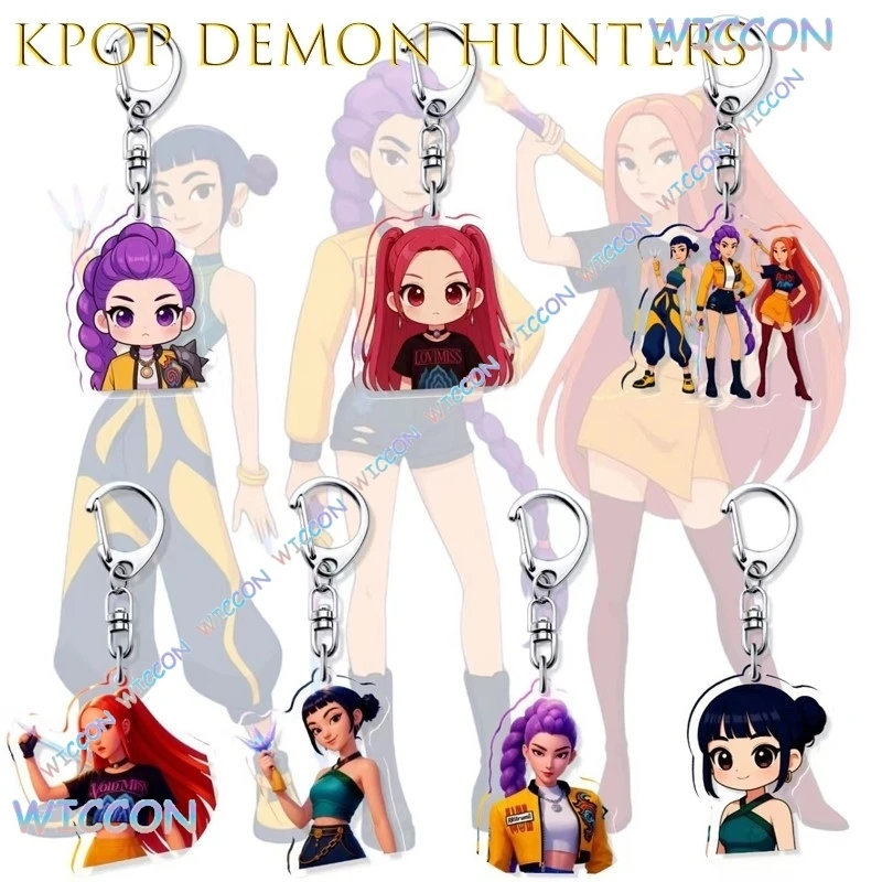

KospLAY Kpop Demon Hunter Zoey Cosplay Costume Acrylic Keychain Lumi Mira Anime Merchandise Backpack Charm Halloween Christmas